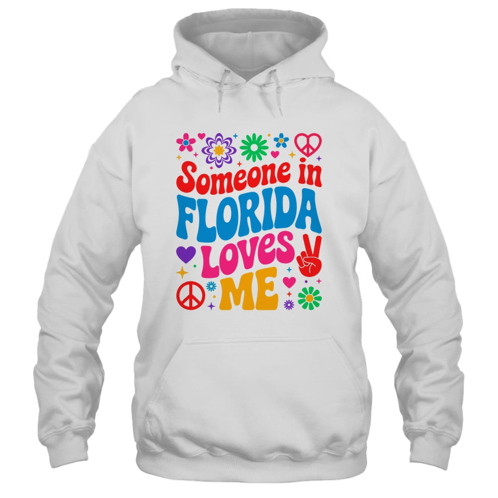 Someone In Florida Loves Me Boho Floral Peaceful Colorful Shirt & Tank Top | teecentury