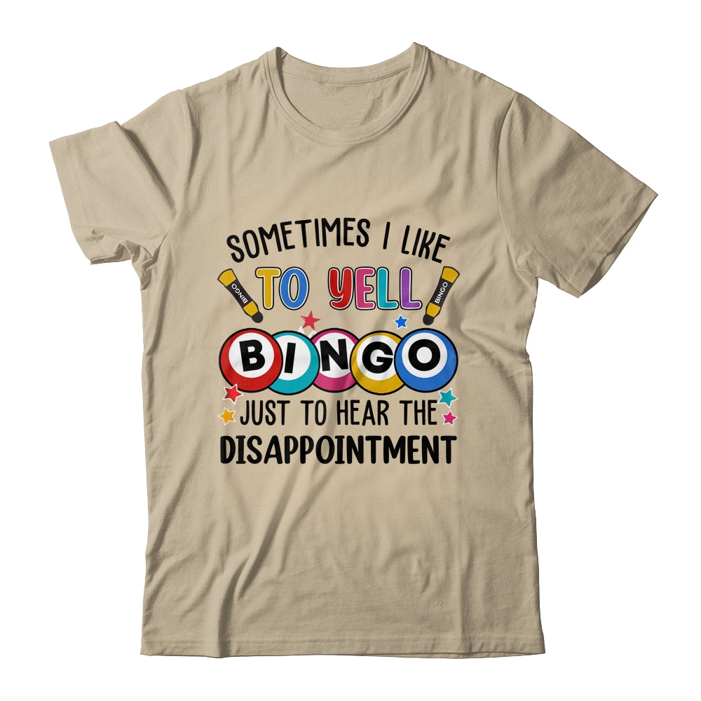 Sometimes I Yell Bingo Funny Lucky Bingo Lover Mom Grandma Shirt & Tank Top | teecentury
