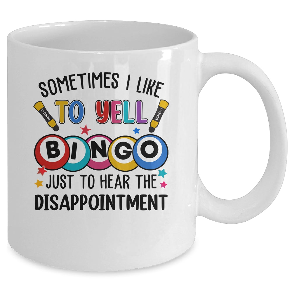 Sometimes I Yell Bingo Funny Lucky Bingo Lover Mom Grandma Mug | teecentury