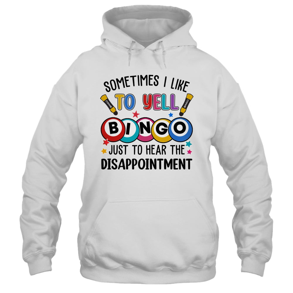 Sometimes I Yell Bingo Funny Lucky Bingo Lover Mom Grandma Shirt & Tank Top | teecentury