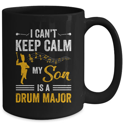 Son Drum Major Mom Dad Funny Keep Calm Marching Band Parent Mug | teecentury