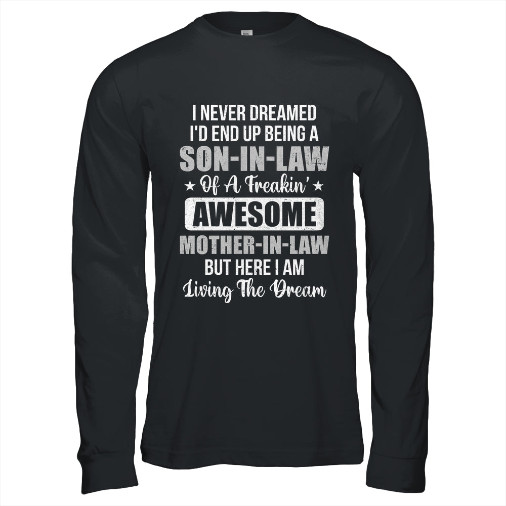 Son in Law Art from Mother in Law for Men Funny Son-in-Law Shirt & Hoodie | teecentury