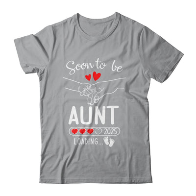 Soon To Be Aunt 2025 Loading Pregnancy Announcement Aunt Shirt & Tank Top | teecentury