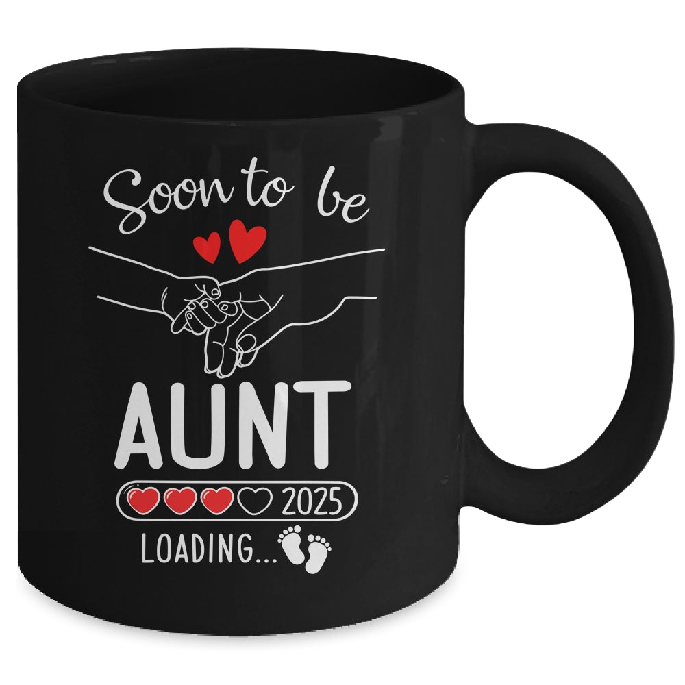 Soon To Be Aunt 2025 Loading Pregnancy Announcement Aunt Mug | teecentury