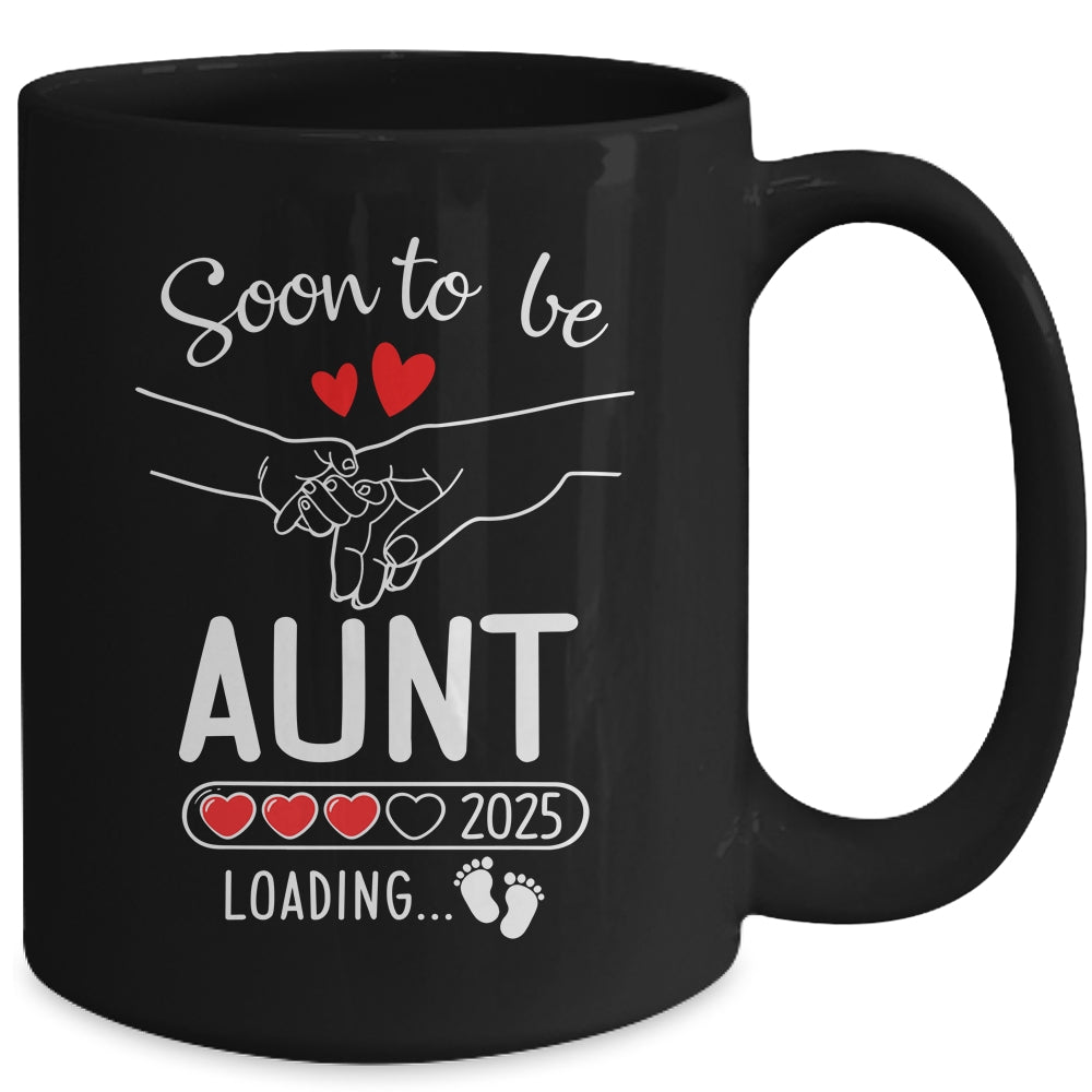 Soon To Be Aunt 2025 Loading Pregnancy Announcement Aunt Mug | teecentury