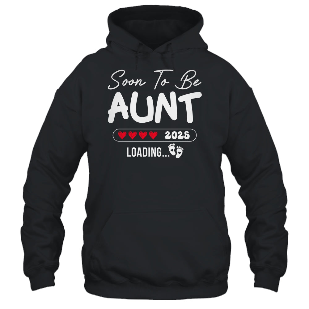 Soon To Be Aunt 2025 Loading Promoted To Aunt Est 2025 Shirt & Tank Top | teecentury