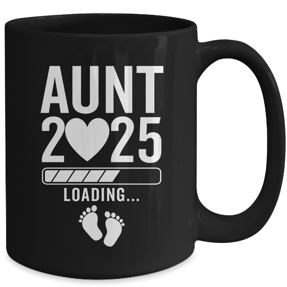 Soon To Be Aunt 2025 Pregnancy Announcement Loading Mug | teecentury