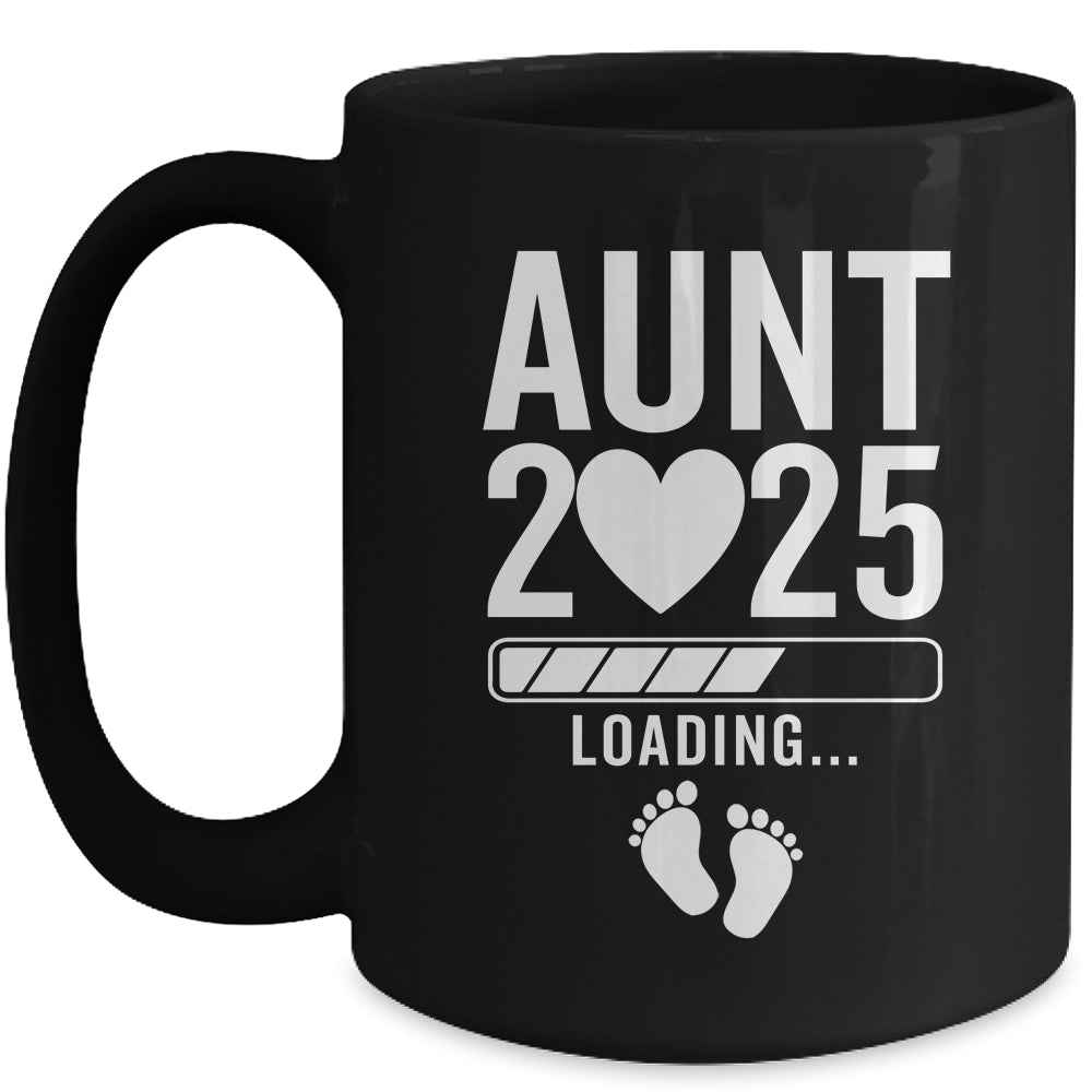 Soon To Be Aunt 2025 Pregnancy Announcement Loading Mug | teecentury