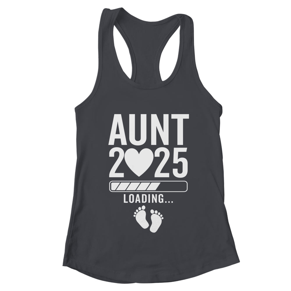 Soon To Be Aunt 2025 Pregnancy Announcement Loading Shirt & Tank Top | teecentury