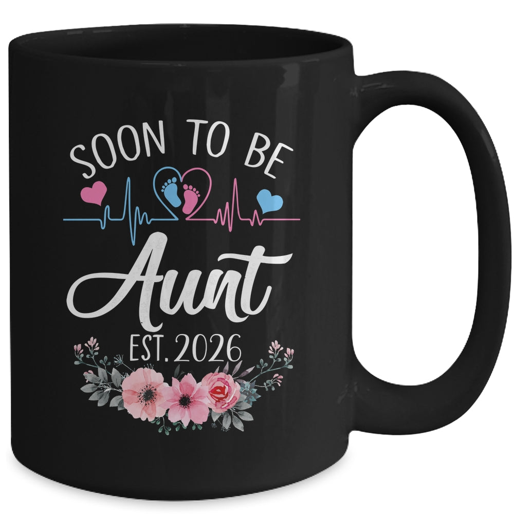 Soon To Be Aunt 2026 First Time Pregnancy Announcement Mug | teecentury