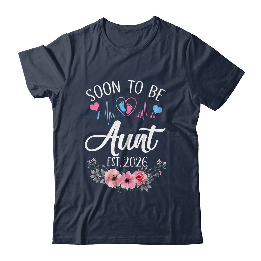 Soon To Be Aunt 2026 First Time Pregnancy Announcement Shirt & Tank Top | teecentury