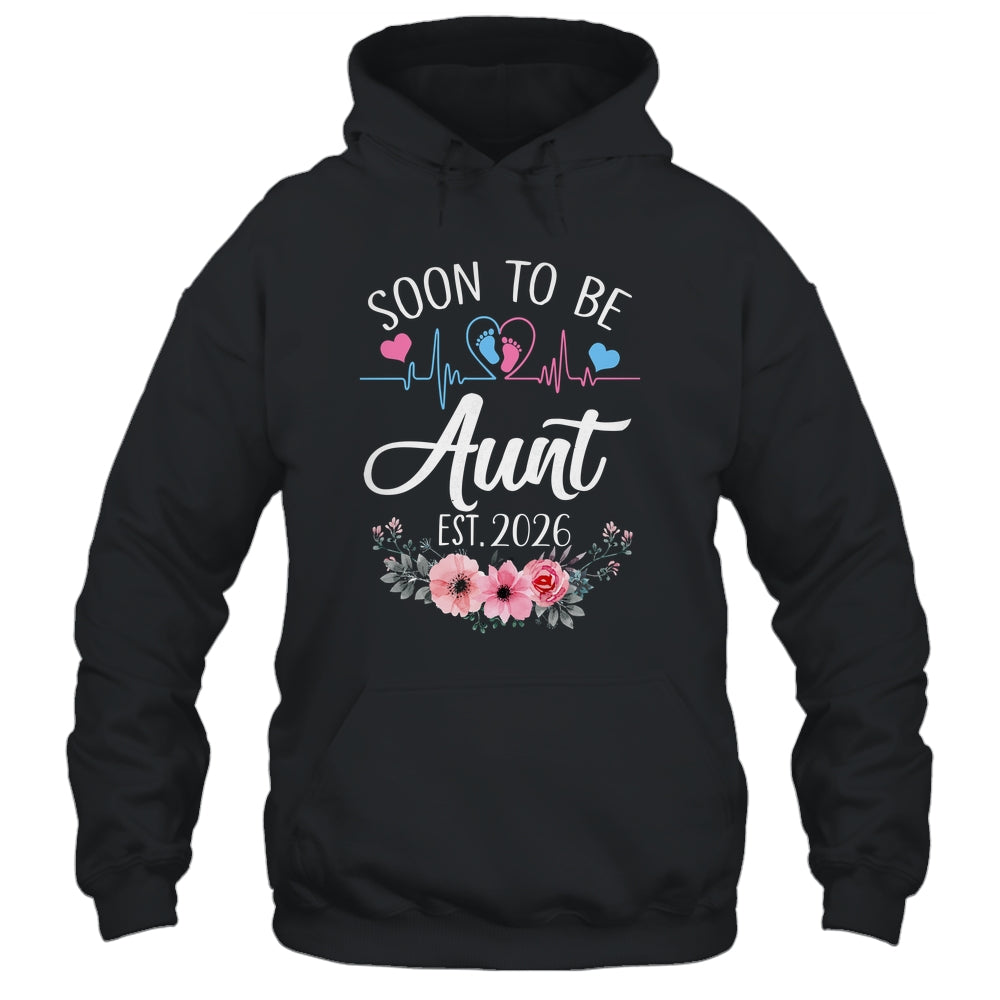 Soon To Be Aunt 2026 First Time Pregnancy Announcement Shirt & Tank Top | teecentury