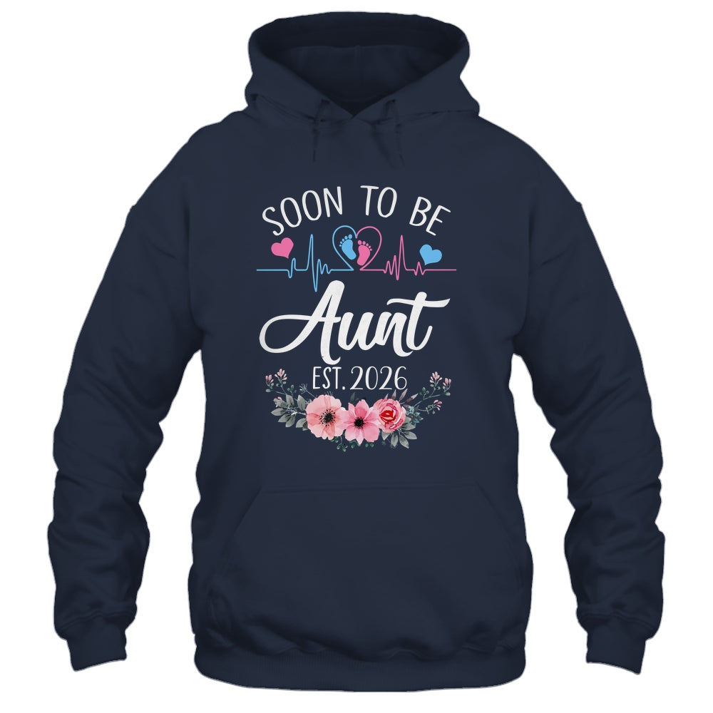 Soon To Be Aunt 2026 First Time Pregnancy Announcement Shirt & Tank Top | teecentury