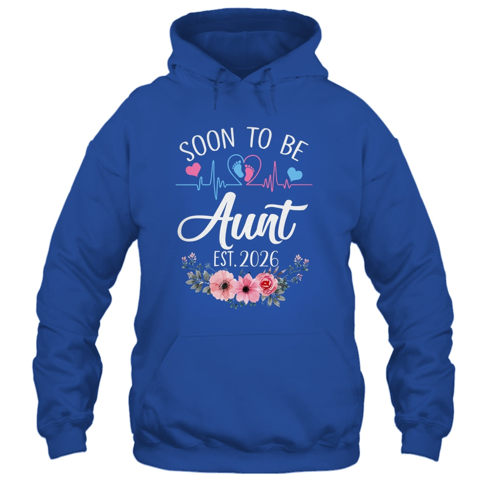 Soon To Be Aunt 2026 First Time Pregnancy Announcement Shirt & Tank Top | teecentury