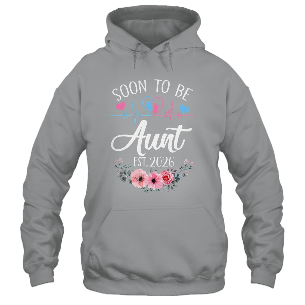 Soon To Be Aunt 2026 First Time Pregnancy Announcement Shirt & Tank Top | teecentury