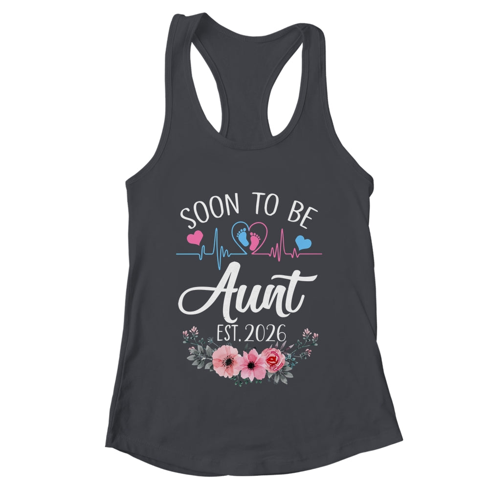 Soon To Be Aunt 2026 First Time Pregnancy Announcement Shirt & Tank Top | teecentury