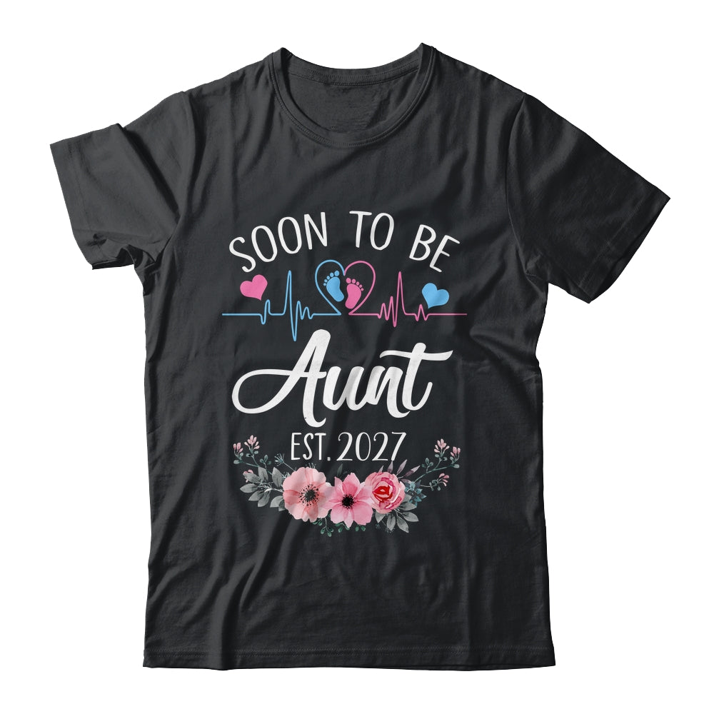 Soon To Be Aunt 2027 First Time Pregnancy Announcement Shirt & Tank Top | teecentury