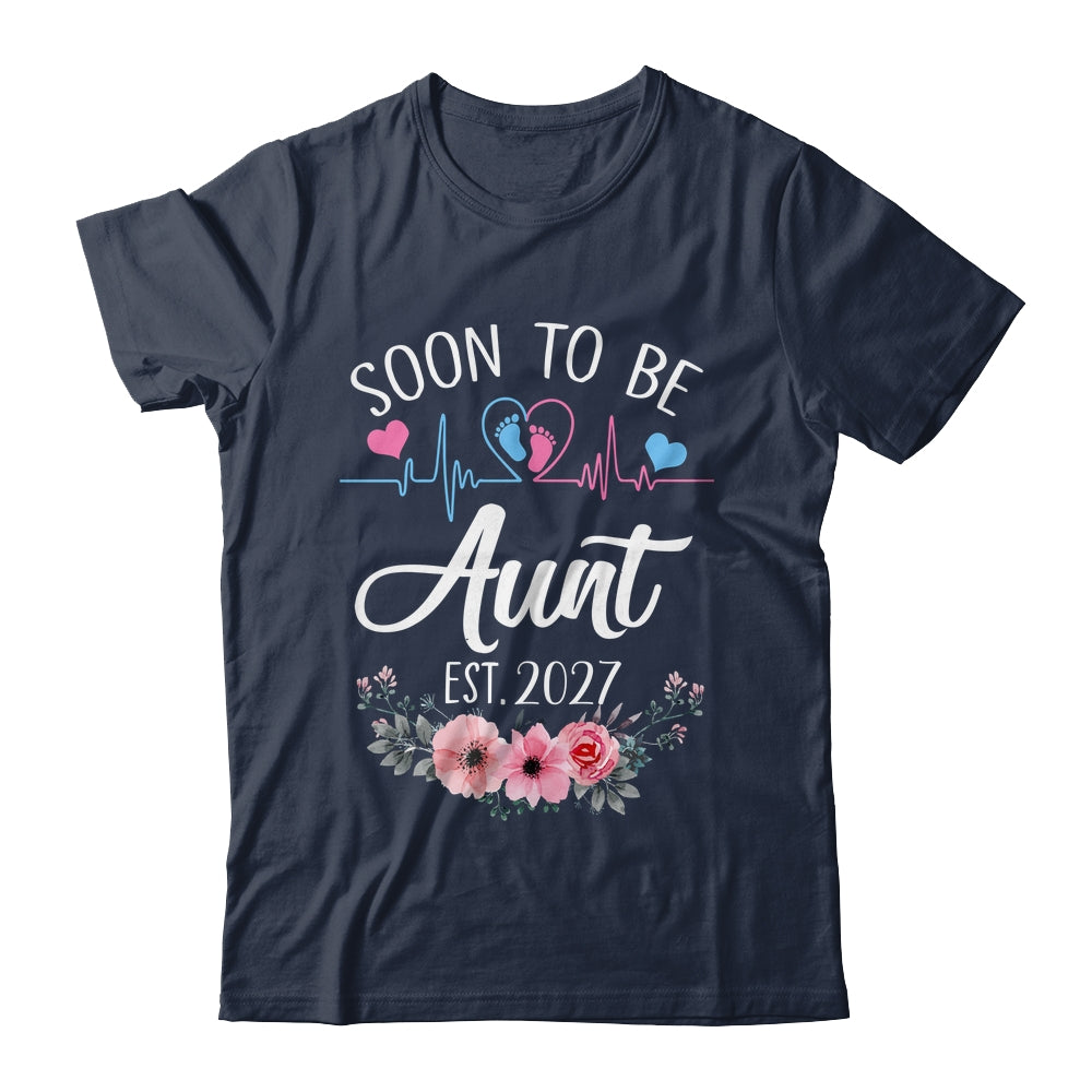 Soon To Be Aunt 2027 First Time Pregnancy Announcement Shirt & Tank Top | teecentury