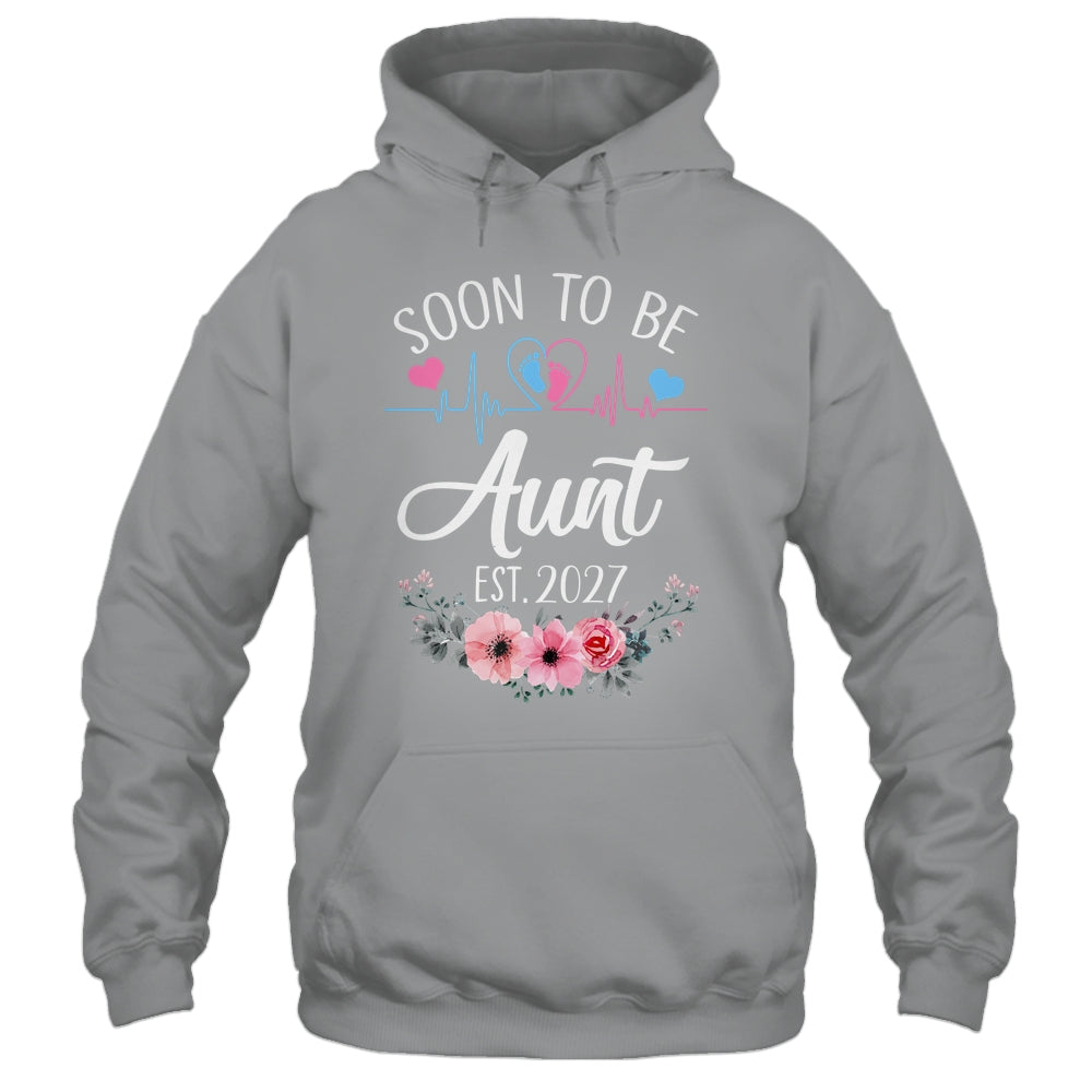 Soon To Be Aunt 2027 First Time Pregnancy Announcement Shirt & Tank Top | teecentury