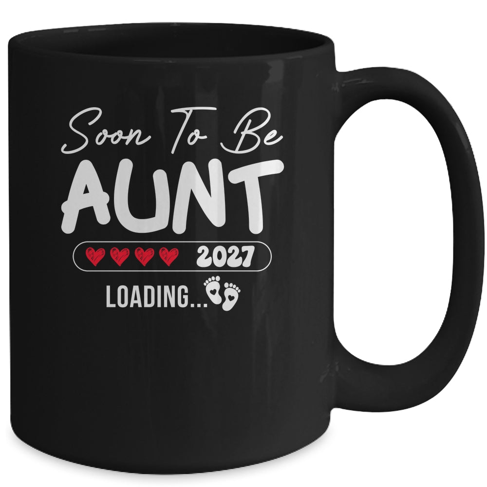 Soon To Be Aunt 2027 Loading Promoted To Aunt Est 2027 Mug | teecentury