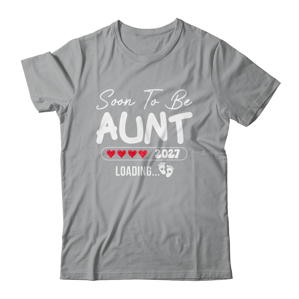 Soon To Be Aunt 2027 Loading Promoted To Aunt Est 2027 Shirt & Tank Top | teecentury