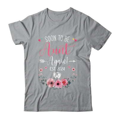 Soon To Be Aunt Again Est 2024 Mothers Day Shirt & Tank Top | teecentury