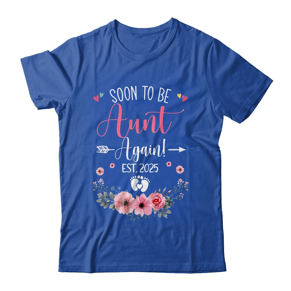 Soon To Be Aunt Again Est 2025 Mothers Day Shirt & Tank Top | teecentury