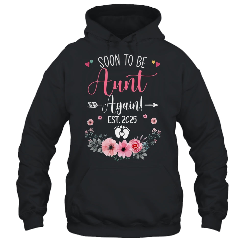 Soon To Be Aunt Again Est 2025 Mothers Day Shirt & Tank Top | teecentury