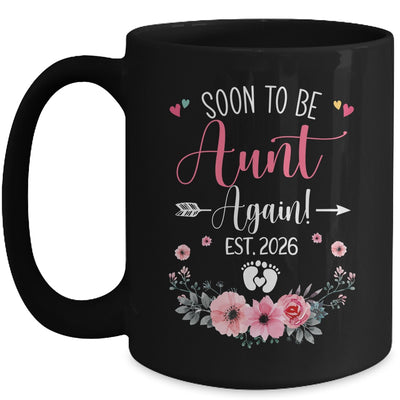 Soon To Be Aunt Again Est 2026 Mothers Day Mug | teecentury