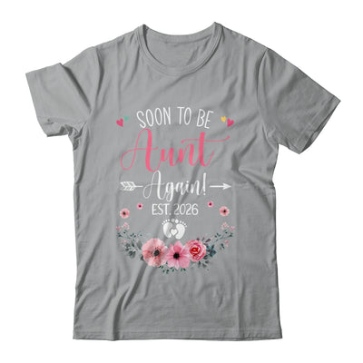 Soon To Be Aunt Again Est 2026 Mothers Day Shirt & Tank Top | teecentury