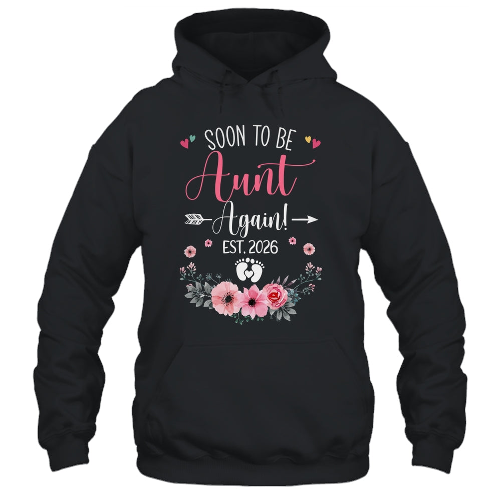Soon To Be Aunt Again Est 2026 Mothers Day Shirt & Tank Top | teecentury