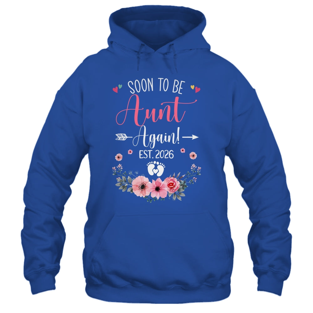 Soon To Be Aunt Again Est 2026 Mothers Day Shirt & Tank Top | teecentury