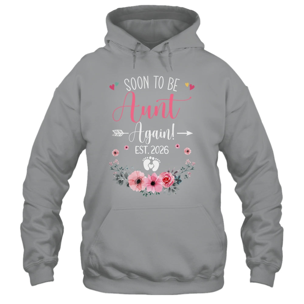 Soon To Be Aunt Again Est 2026 Mothers Day Shirt & Tank Top | teecentury