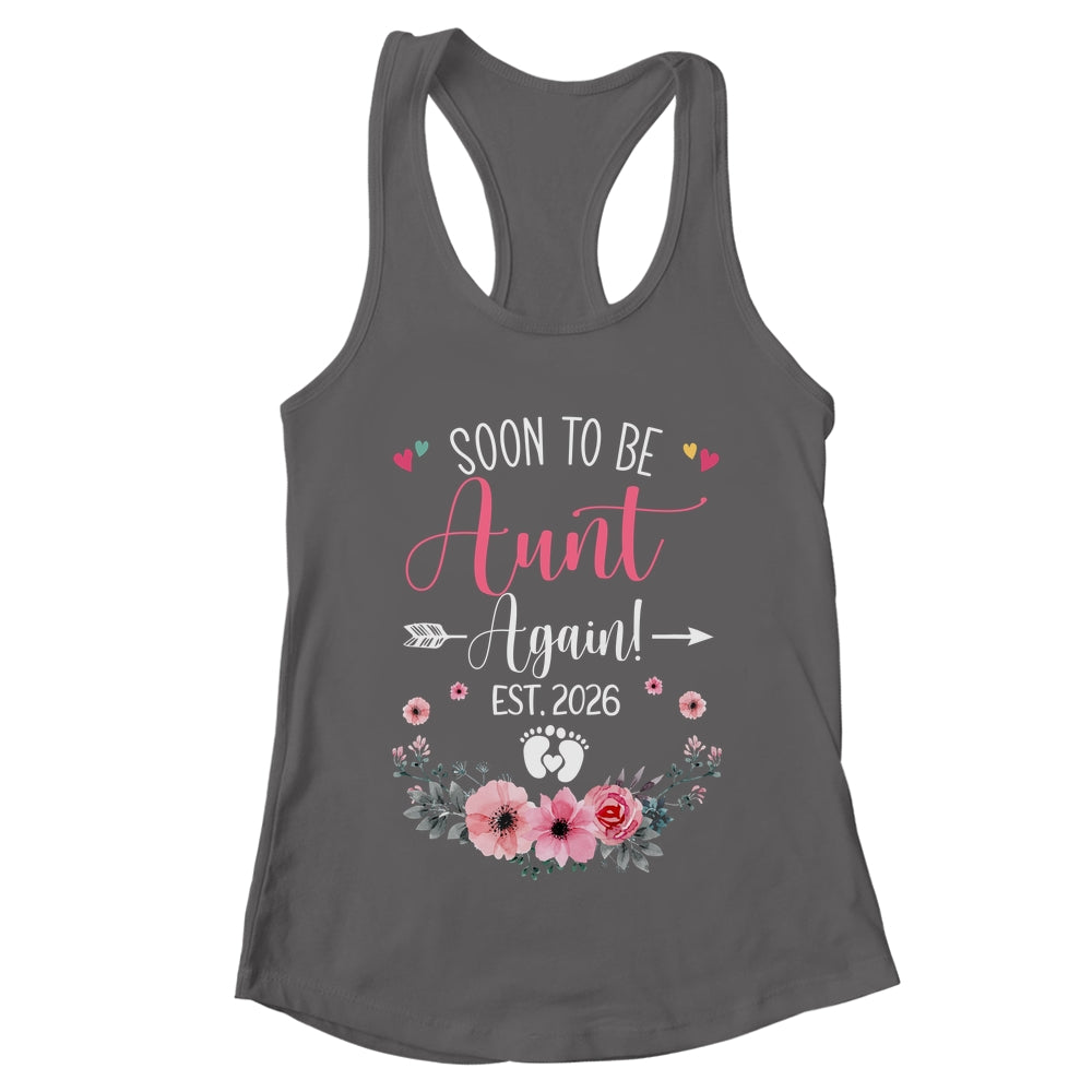 Soon To Be Aunt Again Est 2026 Mothers Day Shirt & Tank Top | teecentury