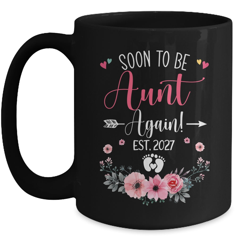 Soon To Be Aunt Again Est 2027 Mothers Day Mug | teecentury