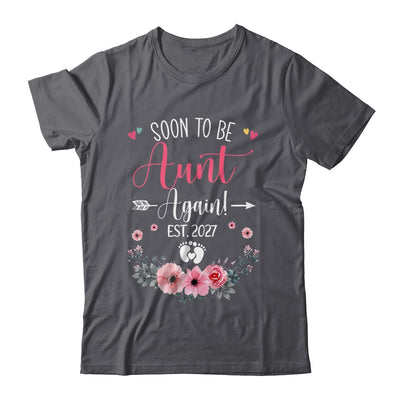 Soon To Be Aunt Again Est 2027 Mothers Day Shirt & Tank Top | teecentury