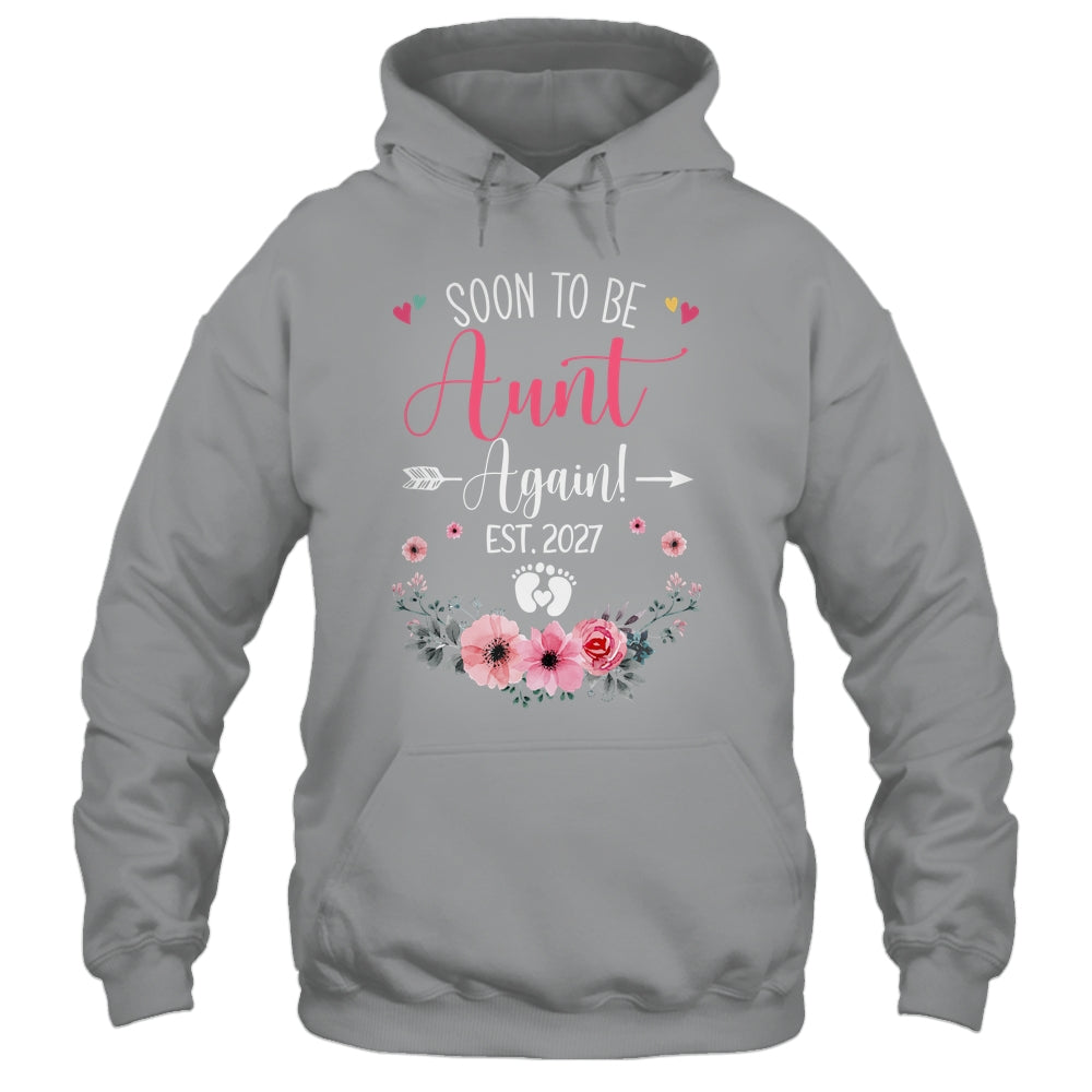 Soon To Be Aunt Again Est 2027 Mothers Day Shirt & Tank Top | teecentury
