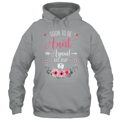 Soon To Be Aunt Again Est 2027 Mothers Day Shirt & Tank Top | teecentury