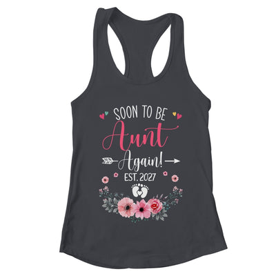 Soon To Be Aunt Again Est 2027 Mothers Day Shirt & Tank Top | teecentury