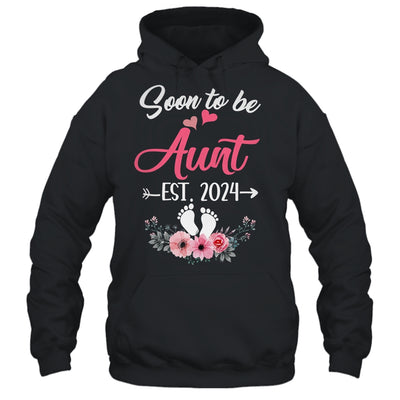 Soon To Be Aunt Est 2024 Mothers Day First Time Aunt Shirt & Tank Top | teecentury