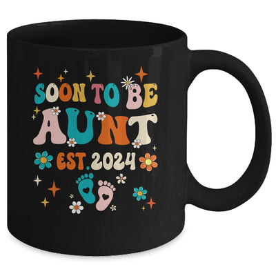 Soon To Be Aunt Est 2024 Pregnancy Announcement Groovy Mug | teecentury