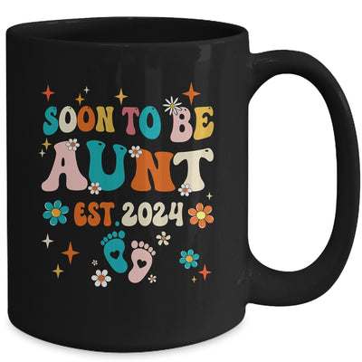 Soon To Be Aunt Est 2024 Pregnancy Announcement Groovy Mug | teecentury