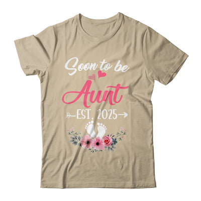 Soon To Be Aunt Est 2025 Mothers Day First Time Aunt Shirt & Tank Top | teecentury