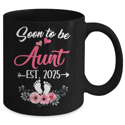 Soon To Be Aunt Est 2025 Mothers Day First Time Aunt Mug | teecentury