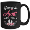 Soon To Be Aunt Est 2025 Mothers Day First Time Aunt Mug | teecentury