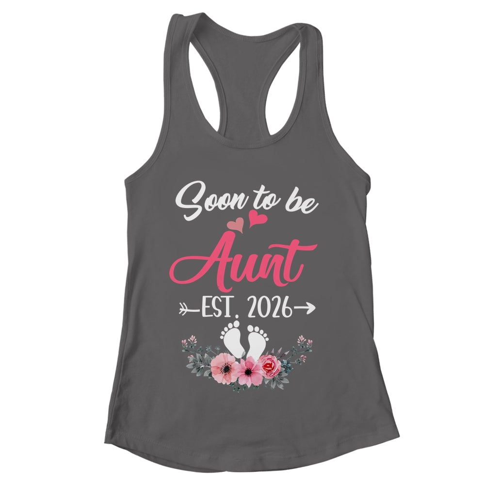 Soon To Be Aunt Est 2026 Mothers Day First Time Aunt Shirt & Tank Top | teecentury