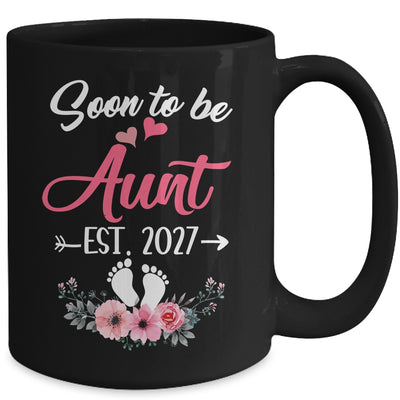 Soon To Be Aunt Est 2027 Mothers Day First Time Aunt Mug | teecentury