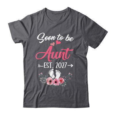 Soon To Be Aunt Est 2027 Mothers Day First Time Aunt Shirt & Tank Top | teecentury