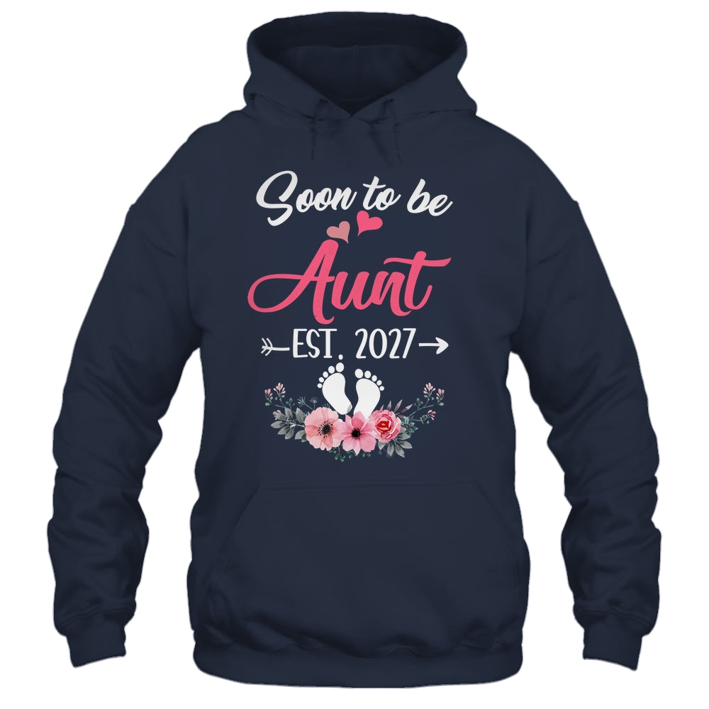 Soon To Be Aunt Est 2027 Mothers Day First Time Aunt Shirt & Tank Top | teecentury
