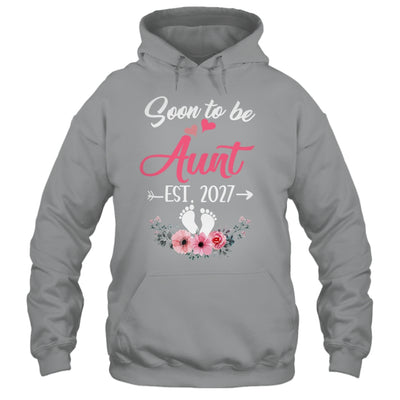 Soon To Be Aunt Est 2027 Mothers Day First Time Aunt Shirt & Tank Top | teecentury
